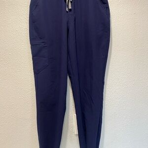 Figs Uman navy blue relaxed jogger scrub pants